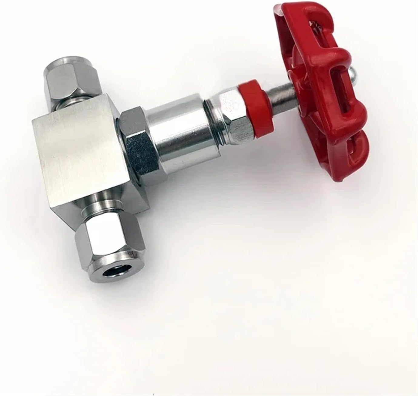 Stainless Steel Double Ferrule Needle Valve 6mm 8mm 10mm 12mm 14mm Instrument Air Source Pipe Globe Valve(10MM)