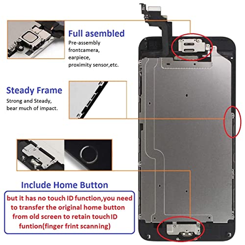 Image of for iPhone 6 Screen Replacement Kit 4.7 inch LCD Touch Display Assembly Black