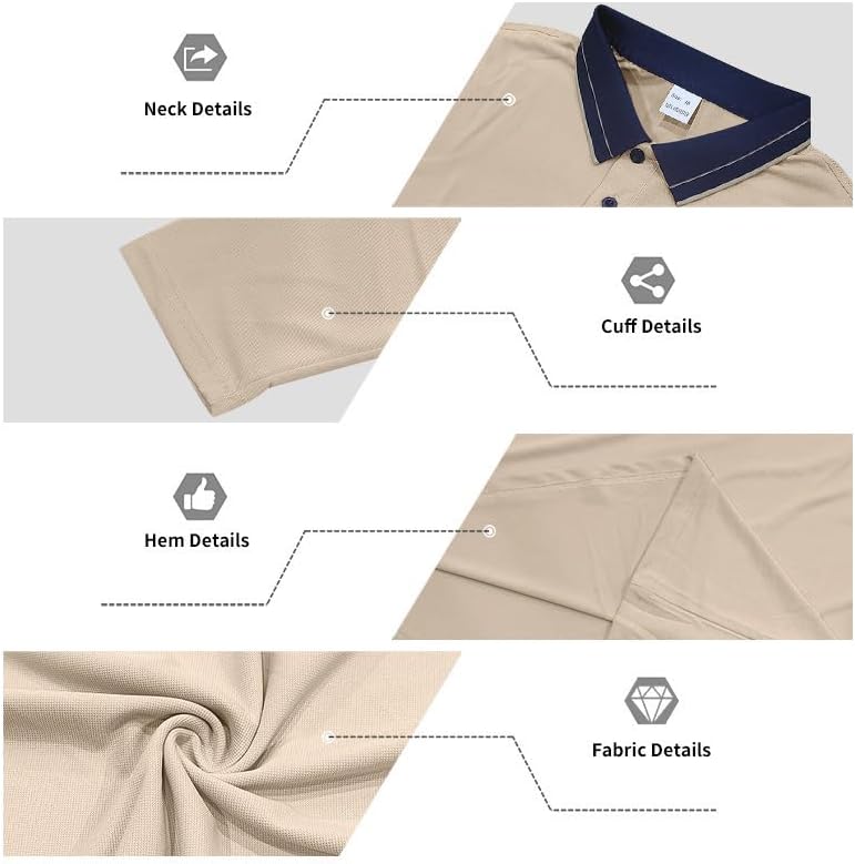 Men's Casual Shirt - Spring/Autumn Long Sleeve Solid Color 1/4 Button Collared Shirt for Vacation Daily Wear - Image 6