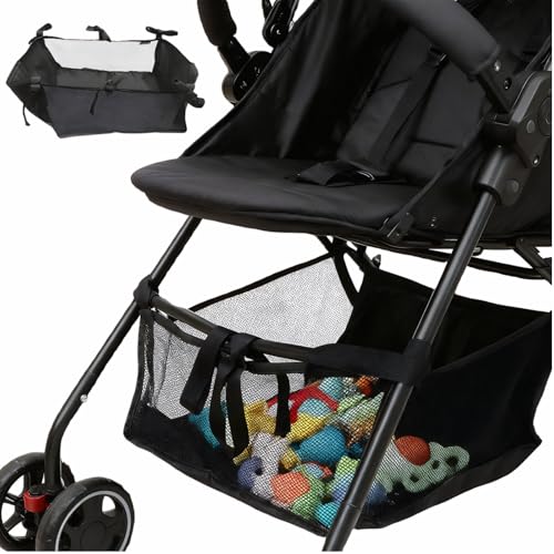 Toddmomy Stroller Car Stroller Infant Pushchair Pram Bottom Basket Storage Basket Replacement Storage Organizer Bag Bags Nappy Pouch Net Bag