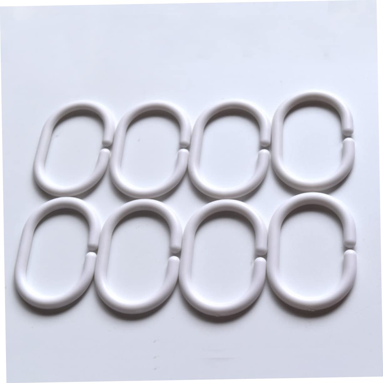Embouts De Tringle à Rideau En PVC - Lot De 10 Capuchons + 5 Manchons - Blanc - Sans Perçage