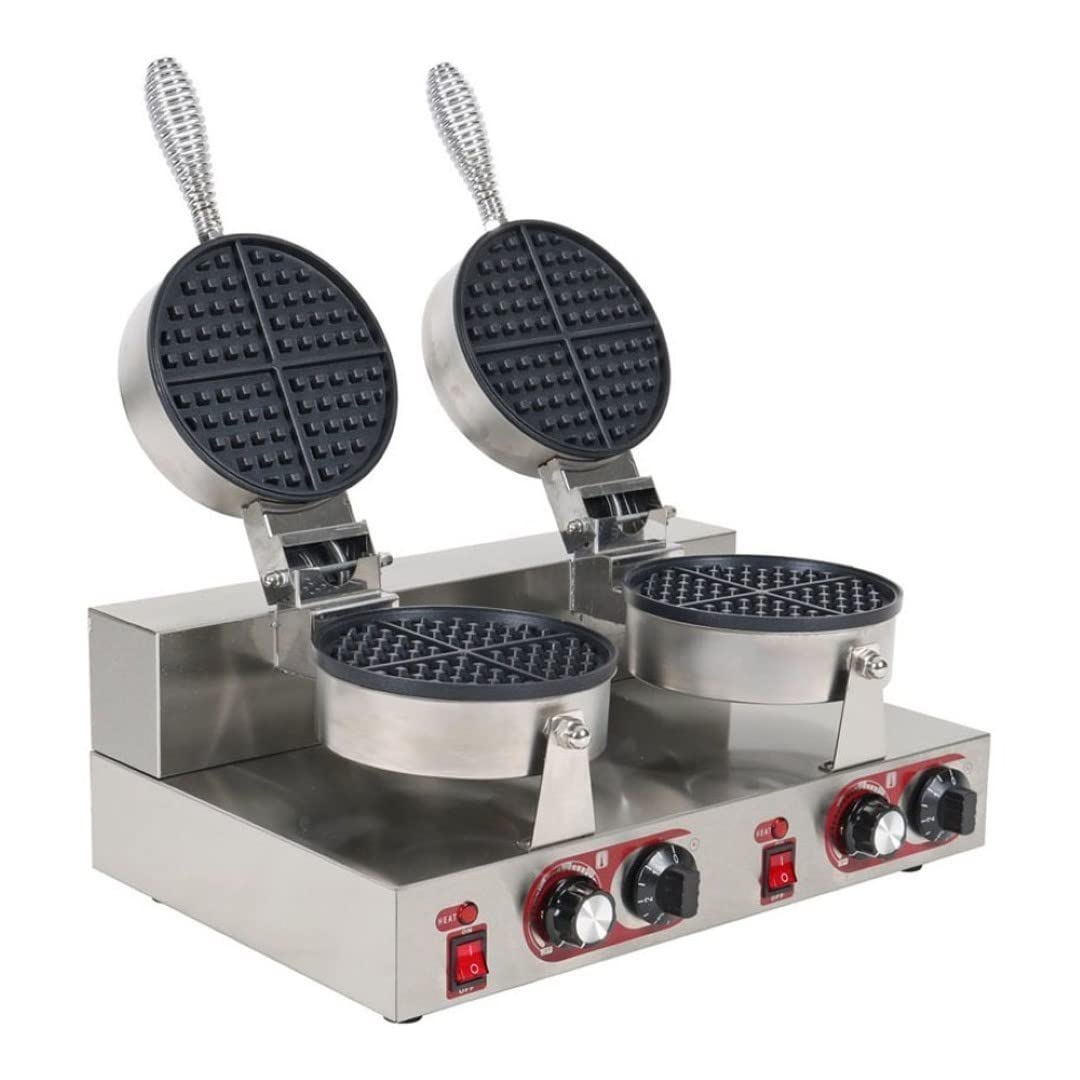 Stalwart DA-MLP02 Commercial Waffle Maker Double Round