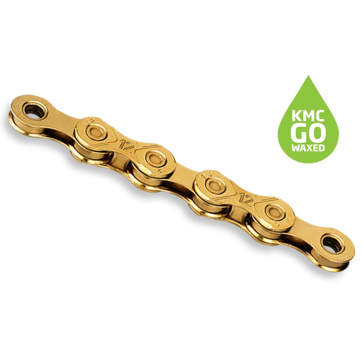 Fahrradkette, gewachst, gold, 12-fach, X12 von KMC