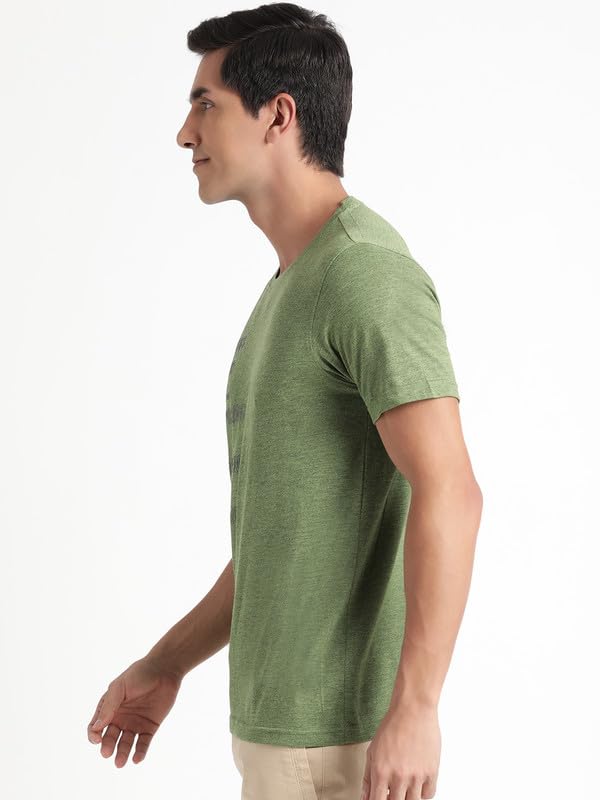 Image of Wildcraft Stylish Men Polyester Kooltex Crewneck Textography T-shirt | Half Sleeve Regular Fit T-shirt for Mens