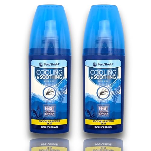 Cooling Soothing Insect Bite & Sting Pump Spray | Instant Relief of Bites from Mosquito | Midges | Ticks | Bedbugs | Nettles | Horseflies | Jellyfish | Contains Vitamin E | (Bundle by FREYPAC®) (2)