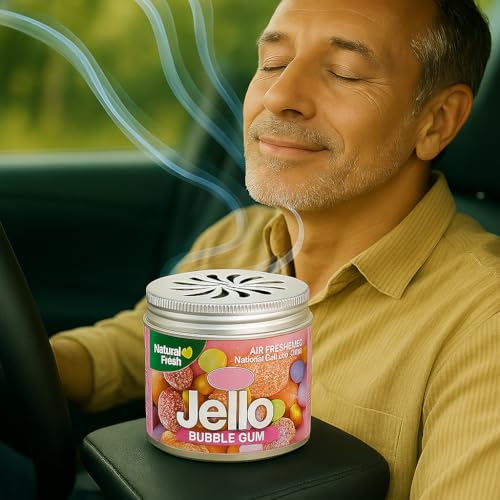 Image of Natural Fresh Bubble Gum Scent Air Freshener - 100% Natural Fragrance | Long-Lasting Car & Home Deodorizer | Pet & Child Safe, Odor Eliminator for Cars, Offices (1 Pcs., Bubble Gum)