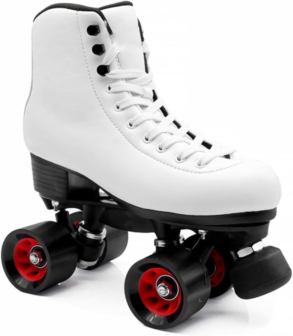 DOITOOL Double-row Roller Skates Wheels 95a Pu Skating Replacement Wheels 8pcs with Wrench Suitable for Inline and Roller Skating Sports Outdoors