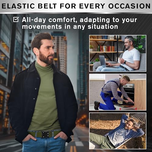 TECEUM Belt – Green B6 M – Heavy-Duty, Work, Hiking, Rigger, EDC Men’s Belts – Quick-Release – Nylon Web2