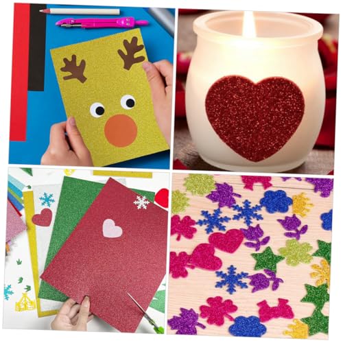 Papier de construction pailleté NUOBESTY pour invitations scrapbooking