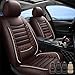 ITEYAO 5-Seats Leather Car Seat Covers for Jeep Wrangler JK/JL JKU/JLU 4-Door 2007-2025 Unlimited X Rubicon 392 Sahara Willys Sport High Altitude 4X4,Waterproof Auto Seat Cover Protectors(Coffee)
