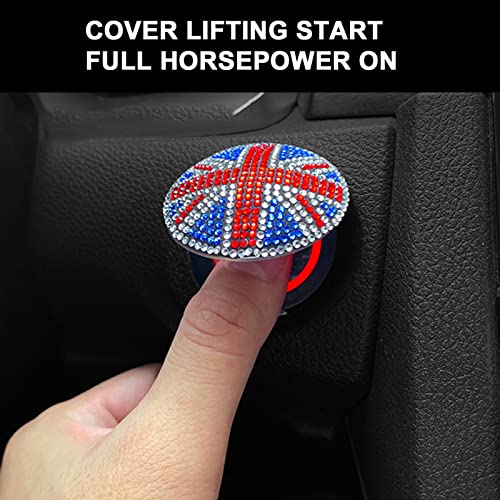 2022 Queens Jubilee Proteção Decorativa | Tampa Botão Interruptor Proteção Interior do Carro | Prote