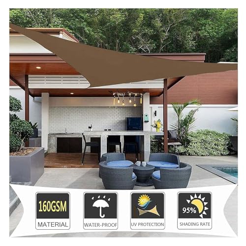 Voile solaire triangulaire imperméable pour bloquer la chaleur du jardin - 4
