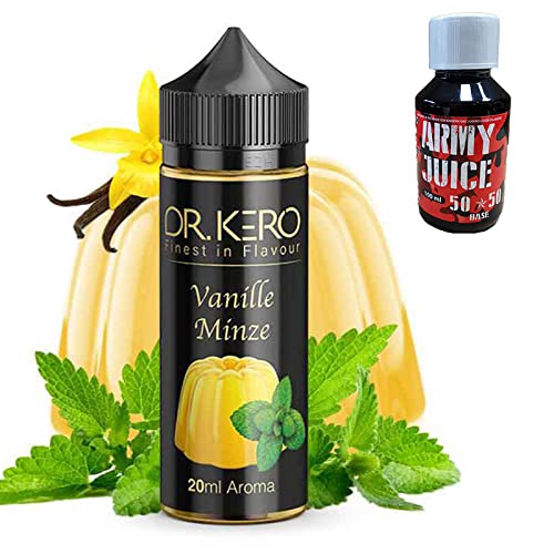 Dr. Kero Aroma Vanille Minze - Shake-and-Vape - Zum Mischen mit Basisliquid für E-Liquid - 20 ml - Plus 100ml…