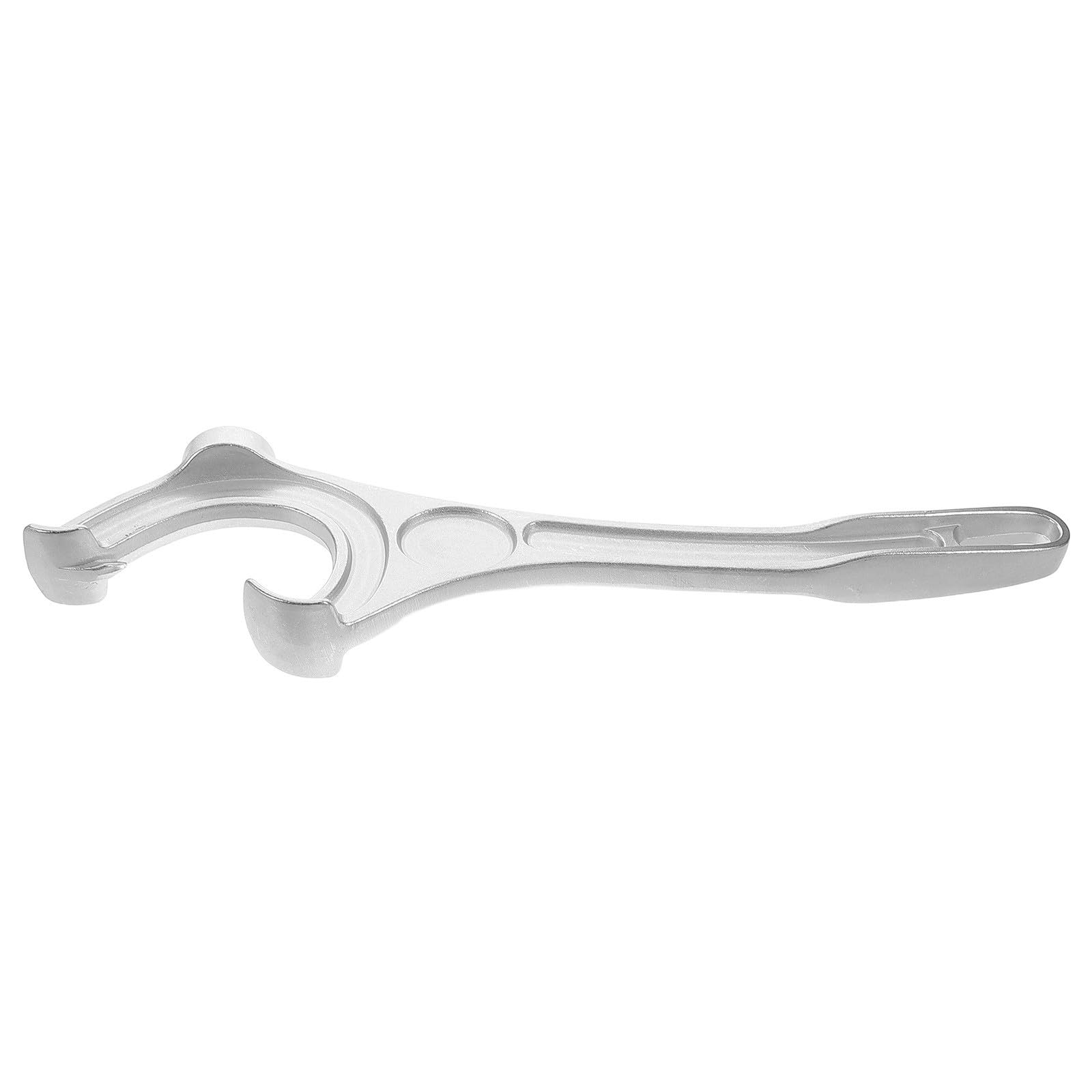 Abridor de barriles de aluminio Gatuida con diseño ergonómico plateado