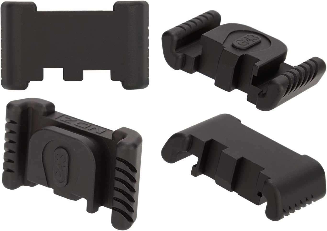 NDZ Performance Aluminum Slide Racker Back Plate for Glock 43 43X 48 – Improved Slide Grip, Laser Engraved, Black – Choose Image
