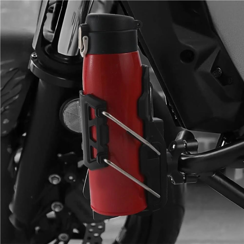 Portabotellas Motocicleta Portavasos para Motocicleta, Marco De Bicicleta Tamaño Ajustable, Soporte para Botella Agua, Sin Taladro, para Botellas 1,26-3,15 Pulgadas Diámetro