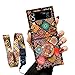 Case for Galaxy Z Flip 3 2021 Cute Girls Women Square Cover with Ring Stand Retro Flower Pattern Metal Reinforced Corners Shockproof Protective Phone Case for Samsung Galaxy Z Flip 3 5G - Mandala