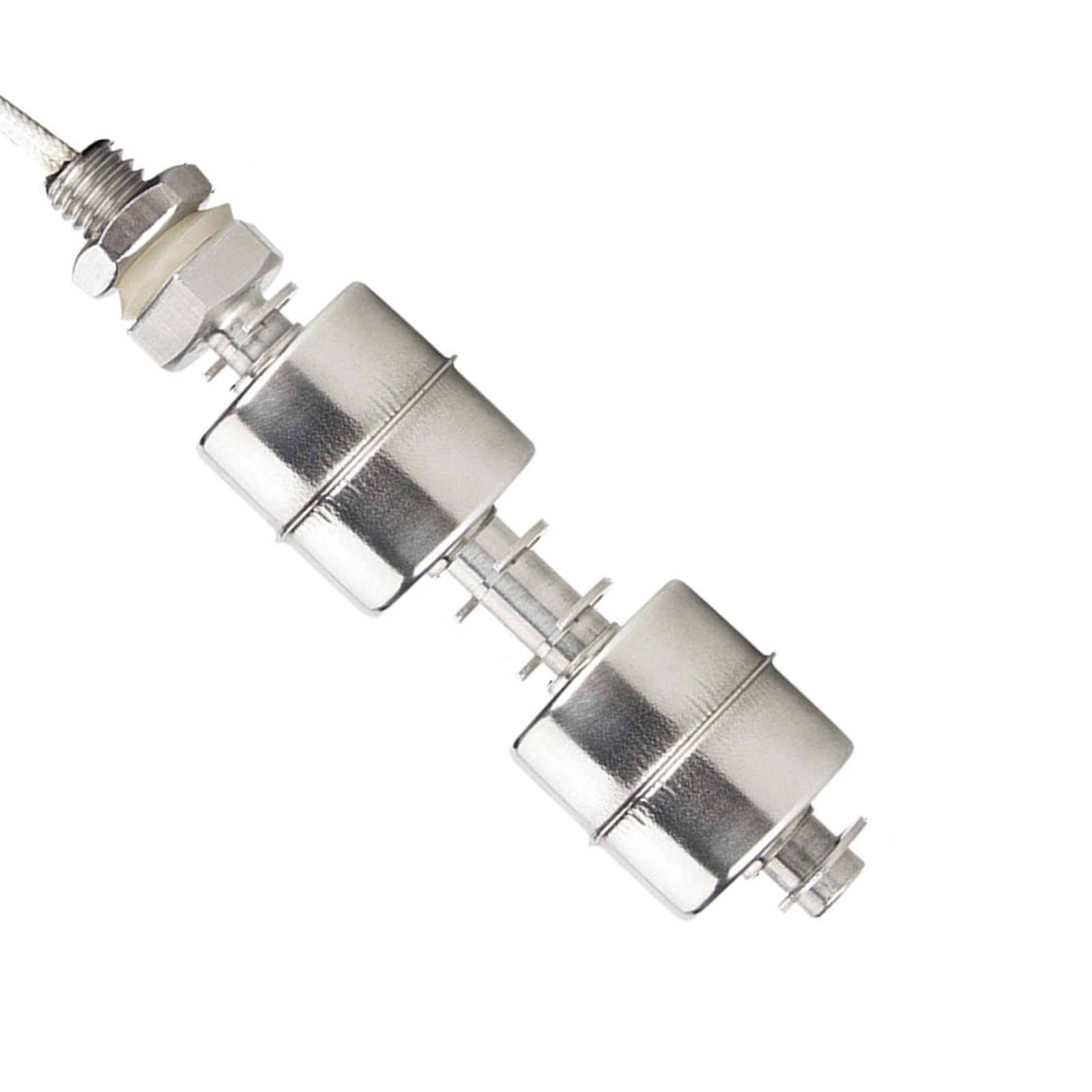 Automatic Water Levels Sensors Double Ball Float Switcher for Tanks Pool Steel Liquid Controller Water Levels Controller Automatic Float Switcher
