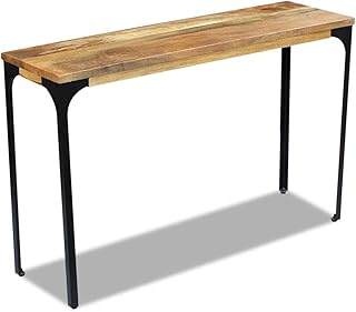 FAMIROSA Tavolo Consolle in Legno di Mango 120x35x76 cm