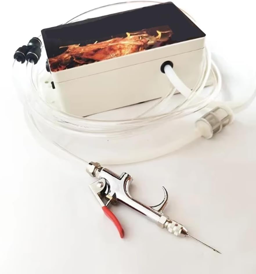 Electric Meat Marinade Injection Pump Stainless Steel Seasoning Injector for Food Prep