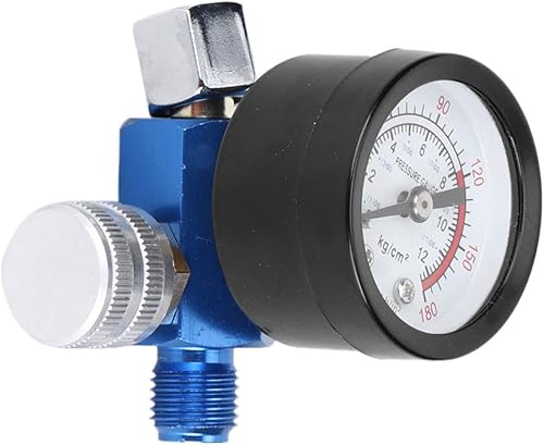Miniatura 7 de EVTSCAN Regulador de presión para compresor de aire, medidor regulador de presión de aire, aleación de aluminio, pistola de pulverización ajustable,