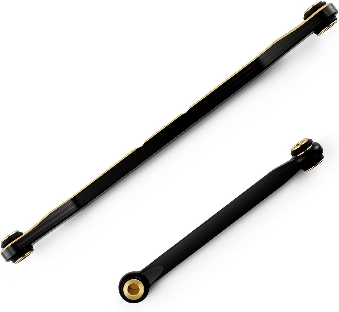 Brass Steering Links Set for 1/18 RC Crawler Redcat Ascent-18, Black Coated Upgrade Replacement Parts, High-Tightening Linkage