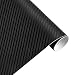 AOBETAK Vinilo Carbono de Fibra con Raspadores de Plástico,1500 X 300mm Adhesivo...