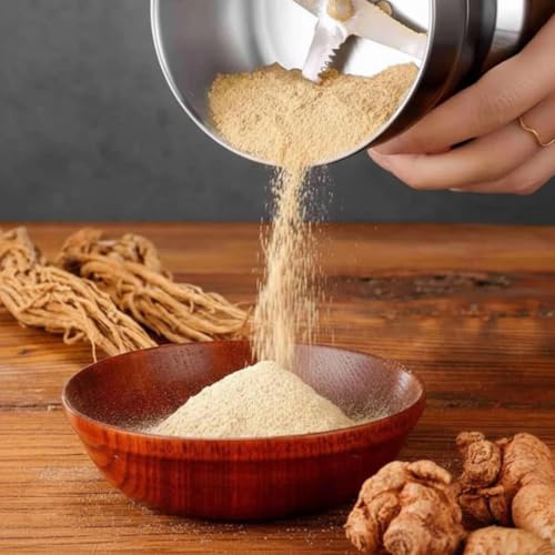 Image of Stainless Steel Portable Mini Electric Coffee & Spice Grinder | Masala & Dry Fruit Grinder | High Speed Multipurpose Powder Machine for Kitchen