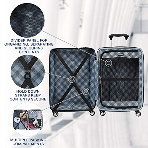 Travelpro Maxlite 5 Hardside Lightweight Expandable Luggage, Black, Carry-On 21-Inch