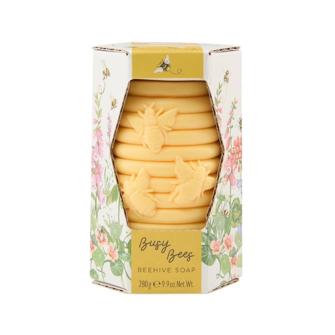 Heathcote & Ivory Soap 280g, Orange Blossom and Honey Fragrance, Moisturising, Shea Butter, Vegan and Cruelty Friendly, Gift For Nature Lovers, Approximate Size: L6.9 x W7.8 x H12.20 cm