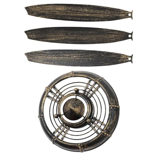 Operitacx Applique Murale Déco Hélice Avion Vintage en Fer, Décoration Murale Unique Style Industriel, pour Bureau et Maison