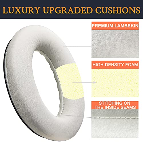 SoloWIT Lambskin Replacement Earpads Cushions for Bose QuietComfort 35 (QC35) & Quiet Comfort 35 II (QC35 ii) Headphones - Image 2