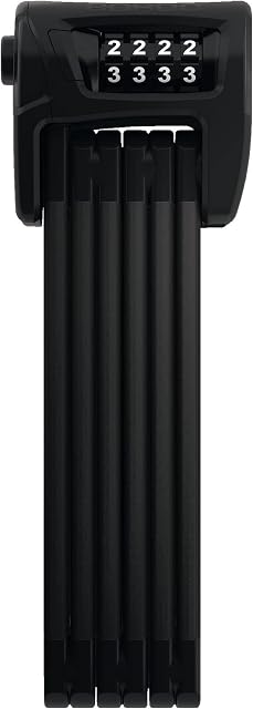 ABUS Bordo Combo 6100 SHFL składane zapięcie szyfrowe z magnetycznym uchwytem (Monkeylink) - hartowana stal - poziom bezpieczeństwa ABS 9 - długość 90 cm