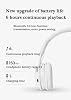 Auriculares Bluetooth híbridos mejorados con cancelación de ruido, over-ear con micrófono, almohadillas suaves, estéreo HiFi, plegables y ligeros, graves profundos para hogar, oficina, celular y PC, color blanco 7