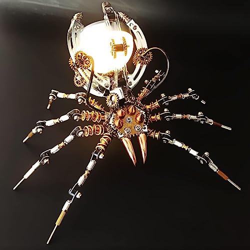 Puzzle 3D en métal araignée avec lampe, le cadeau mémorable pour passionné