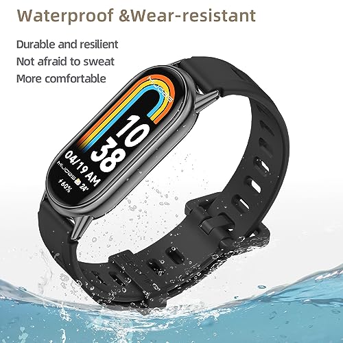 Image of Strap for Mi Band 8 Mi Band 9, Replacement Wristband for Xiaomi Mi Band 9 Silicone Sport Wrist Strap for Xiaomi Mi Band 8