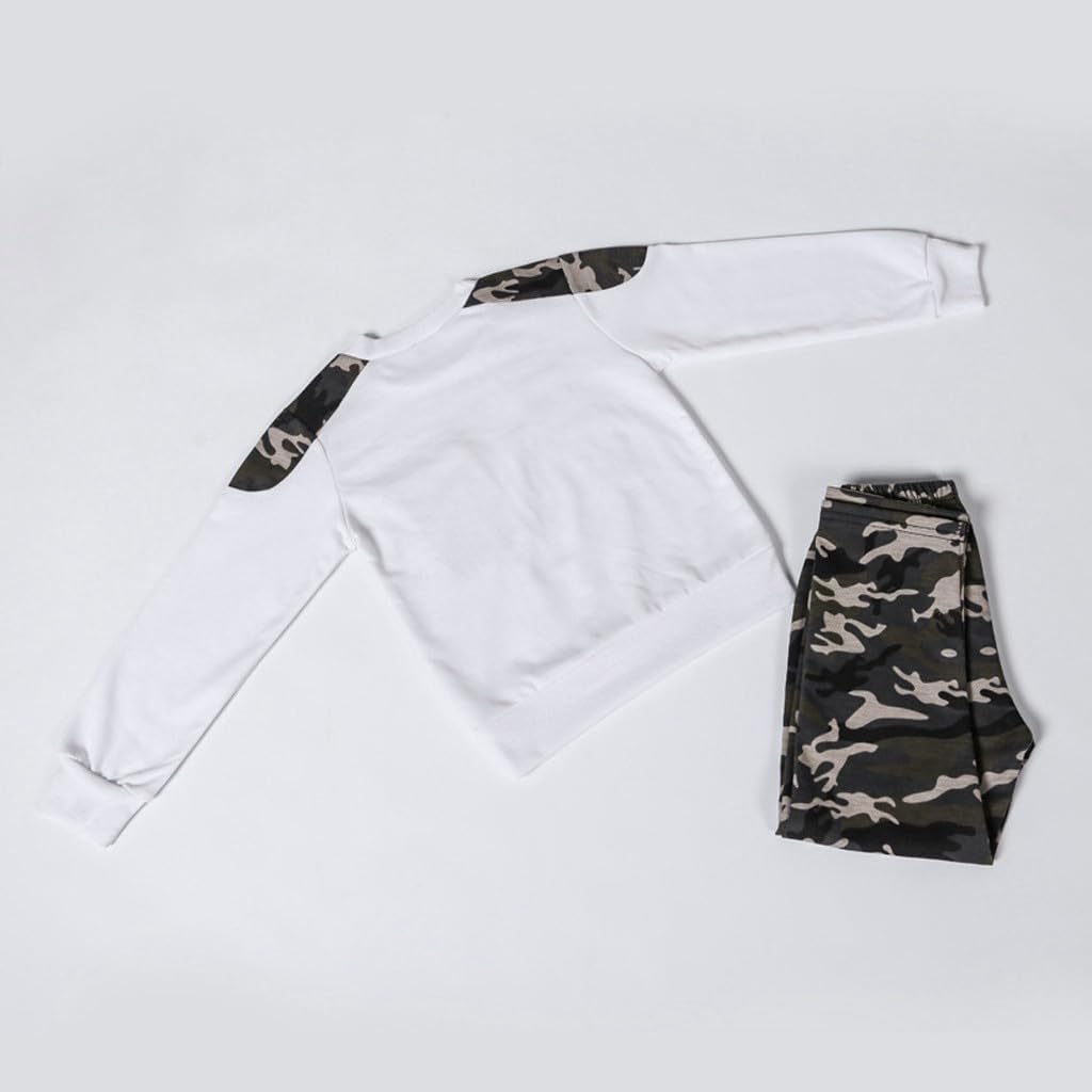 Girls Boys Fall Winter Hooded Sweatshirts And Wide Leg Joggers Warm Tracksuit With Pockets Back To School Clothes