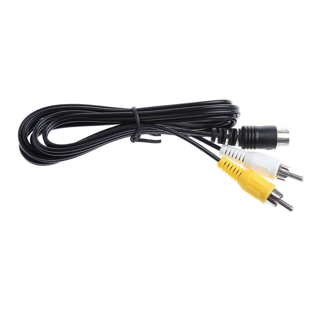 Câble composite RCA AV de 1,5 m pour console Sega Genesis et Mega Drive