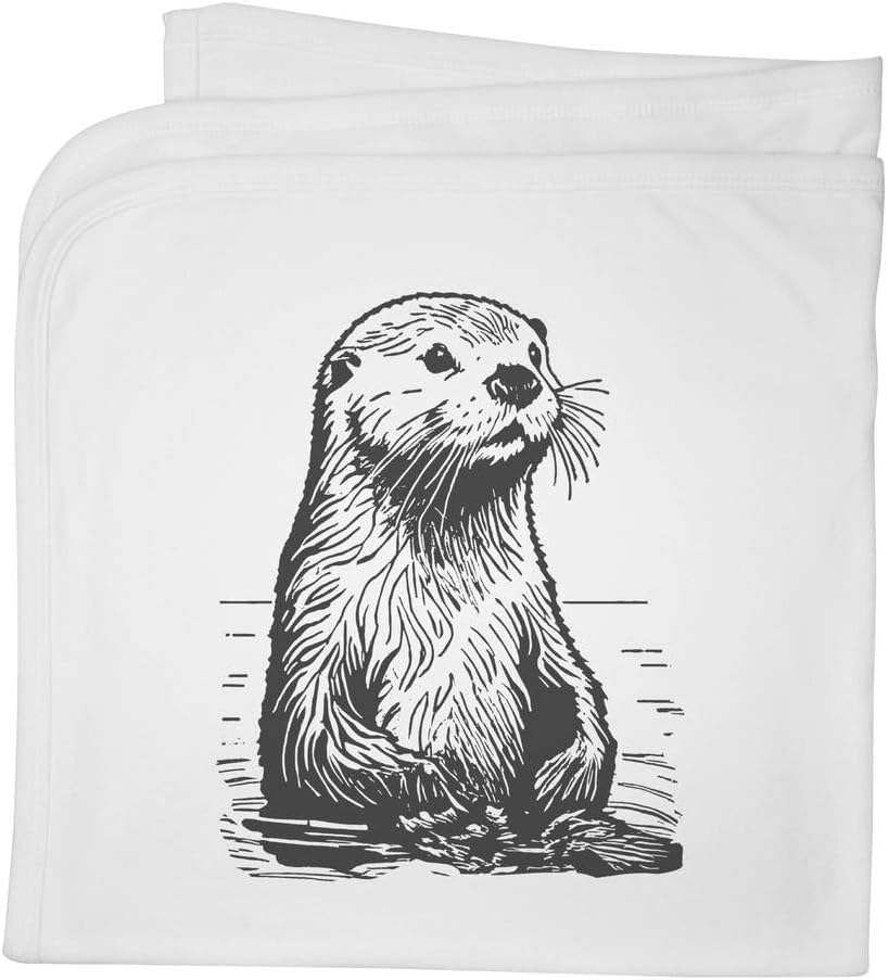 Azeeda 'Sea Otter' Cotton Baby Blanket/Shawl (BY00034668)