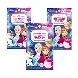 Disney アナと雪の女王 三次元マスク, こども用, 5枚入り×3袋 ピンク, 99%カットフィルター, ウイルス・花粉・PM2.5対策, 純日本製