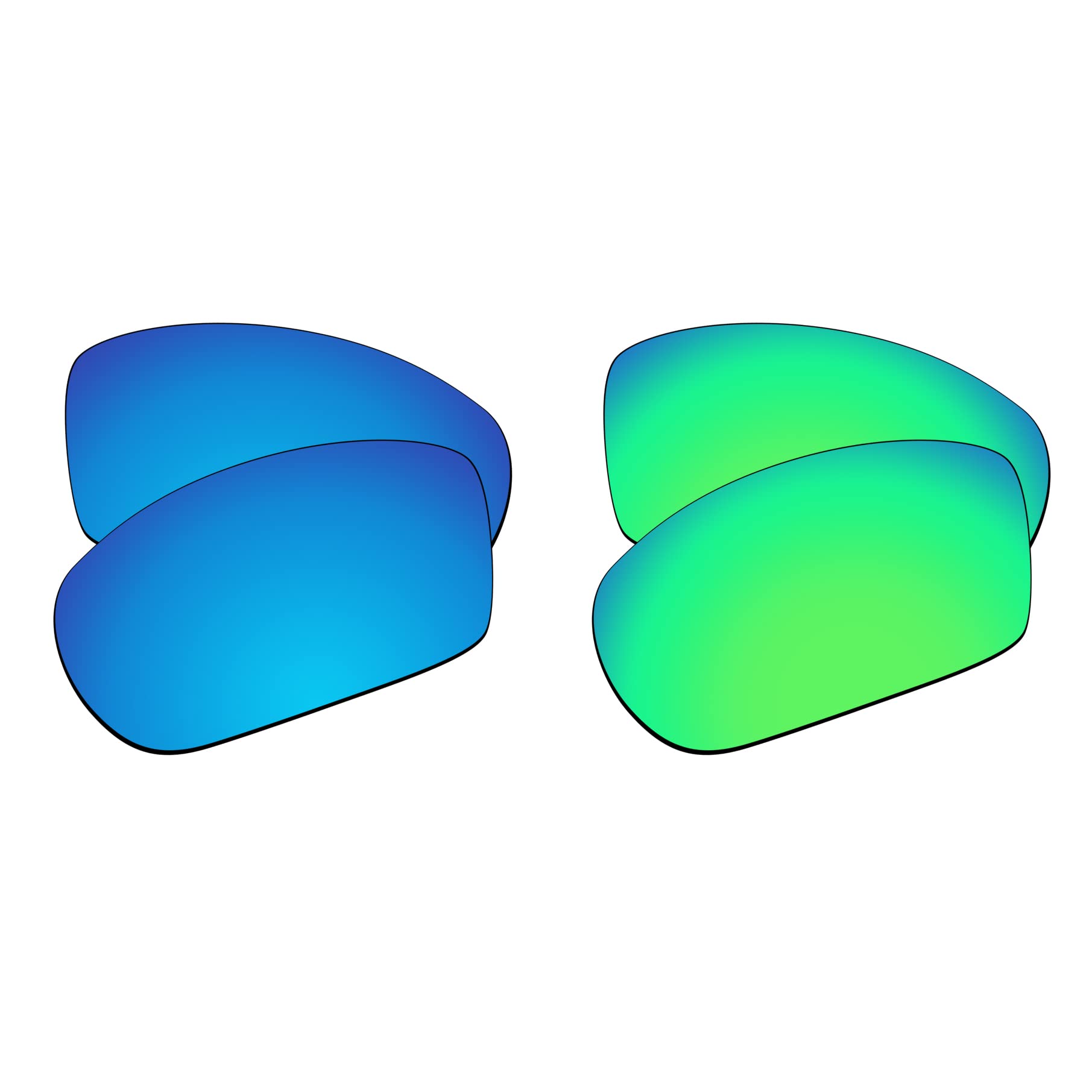 EZReplace Ersatzgläser Für Arnette Slide AN4007 - Polarisierte Gläser In Carbon Schwarz