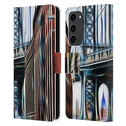 Étui Portefeuille Samsung Galaxy S23+ 5G Housse Cuir Haroulita Brooklyn Bridge
