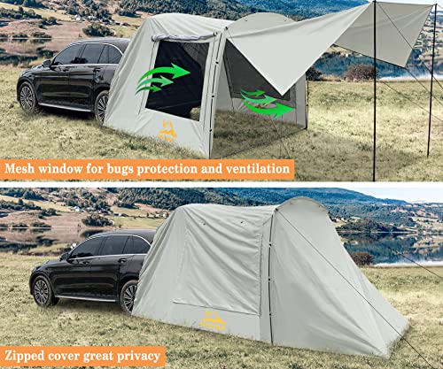 Car Tent Universal Suv Tailgate Awning For Hatchback Van Upf 50+ Large Capacity Camping Accessories #TOP2
