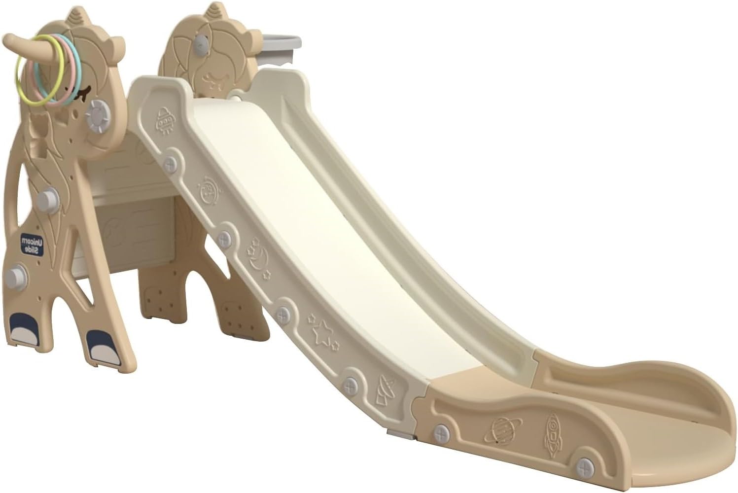 Lnhcrbs Toboganes Infantiles Exterior Plegable, Toboganes Infantiles es Adecuado para Uso en Interiores y Al Aire Libre, Escorrega Infantil Exterior Está Hecho de Polietileno de Alta Densidad