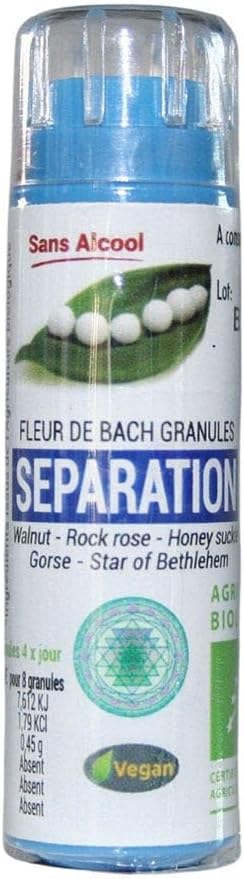 Komeo B Bach Flower Complex Separation, Alcohol-Free Granules Reinforced with Chromotherapy