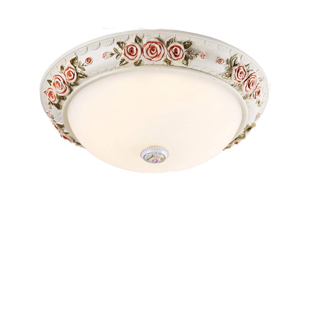 HynJGih Jane European Pastoral Bedroom Ceiling Lamp Led Room Study Room Lighting Smart App Aisle Restaurant Romantic Ceiling Light(30cm)