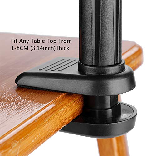 Pince Support Sèche-Animaux Mains Libres en Alliage d'Aluminium pour Table de Toilettage, Rotation 360° Ajustable, Fixation Sécurisée pour Sèche-Cheveux Chien et Chat, Idéale pour