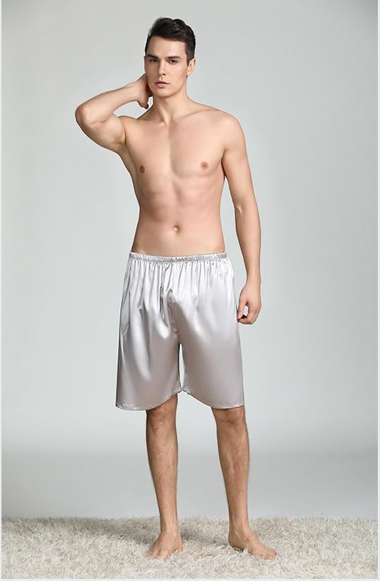 Men's Satin Boxers Shorts 3 Pack Underwear3