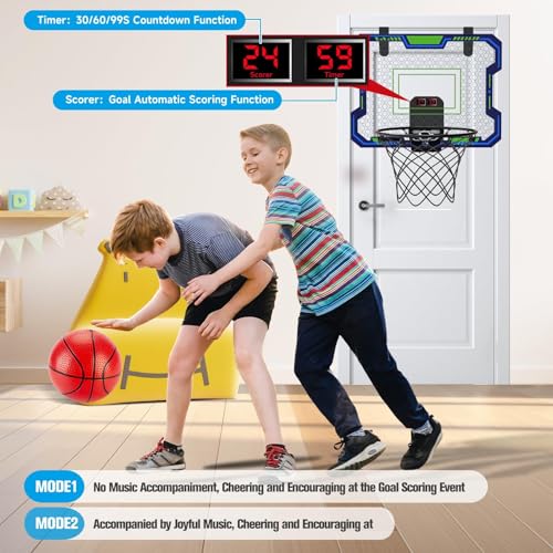 Indoor-Basketball-Hoop-for-Kids4-12-Years-Old-Over-The-Door-Basketball-Hoop-with-Scoring-Countdown-and-Music-Accompaniment-FunctionsMini-Basketball-Hoop-Basketball-Hoop-IndoorKids-Toys Indoor Basketball Hoop for Kids4 12 Years Old Over The Door Basketball Hoop with Scoring Countdown and Music Accompaniment FunctionsMini Basketball Hoop Basketball Hoop IndoorKids Toys