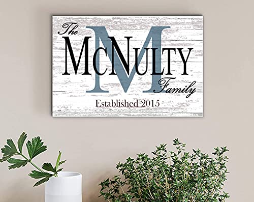 Family Name Sign Personalized Wedding Gift For Couple Monogram Established Custom Wall Decor Est. Date #TOP16